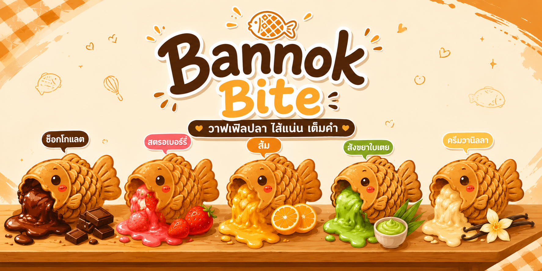 Bannok Bite วาฟเฟิลปลา ไส้แน่น เต็มคำ